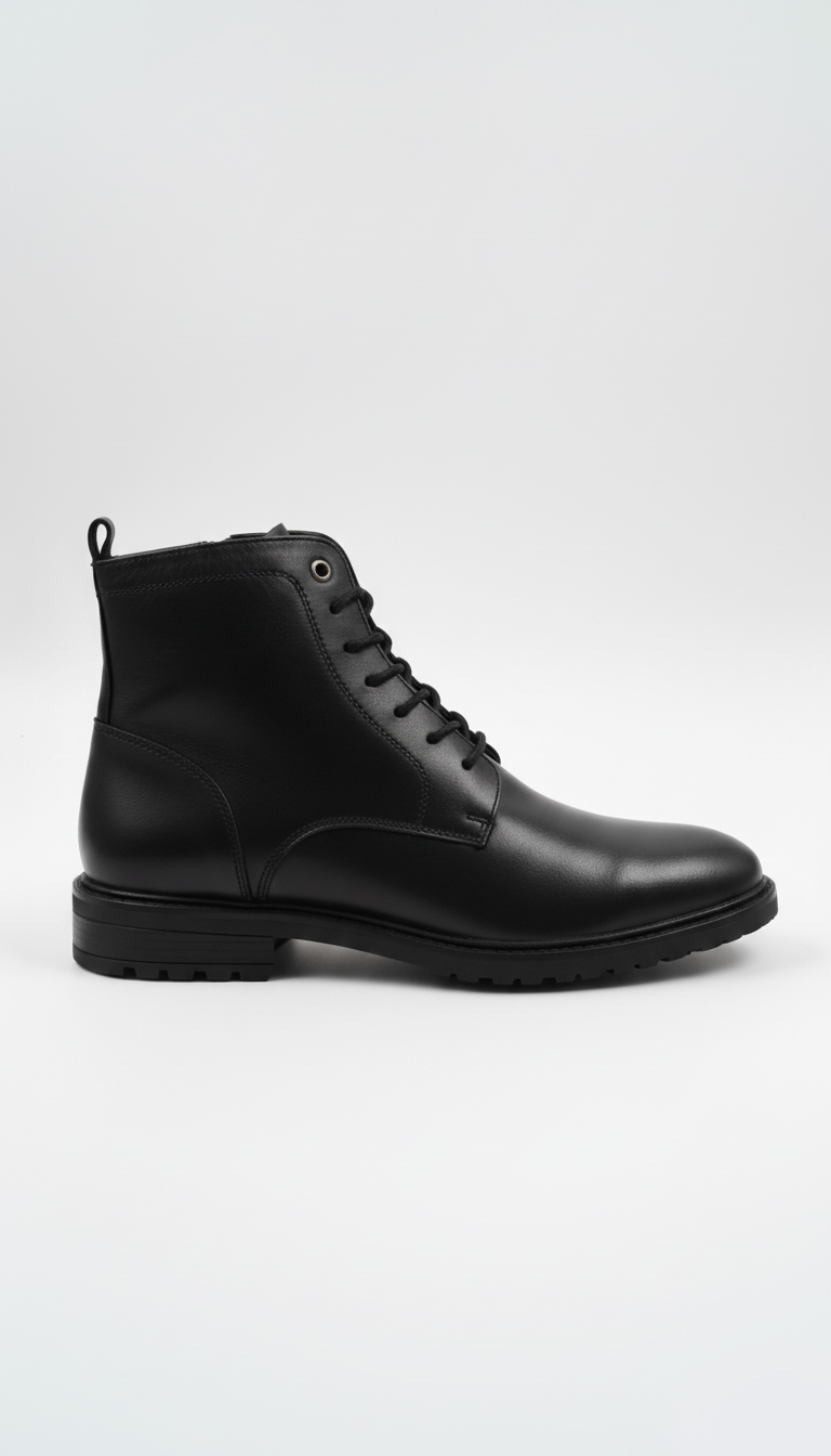 Black Leather Boots for Men – Handcrafted Premium Boots by Maison Treasure