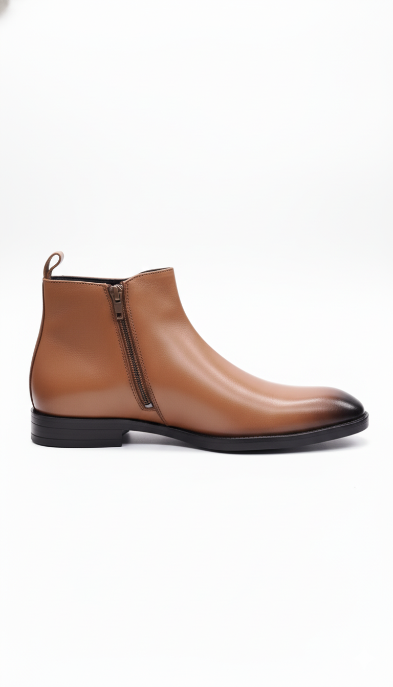 Brown Leather Boots for Men – Handcrafted Premium Boots by Maison Treasure