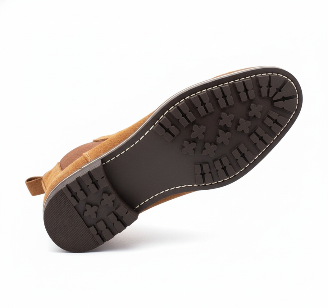 Tan Suede Leather Boots for Men – Handcrafted Premium Boots by Maison Treasure - Image 7