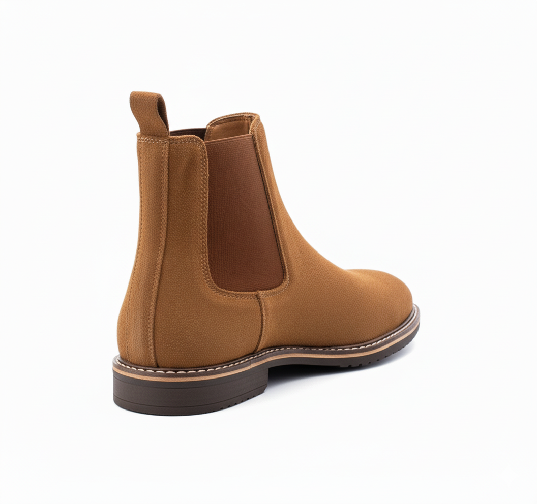 Tan Suede Leather Boots for Men – Handcrafted Premium Boots by Maison Treasure - Image 9