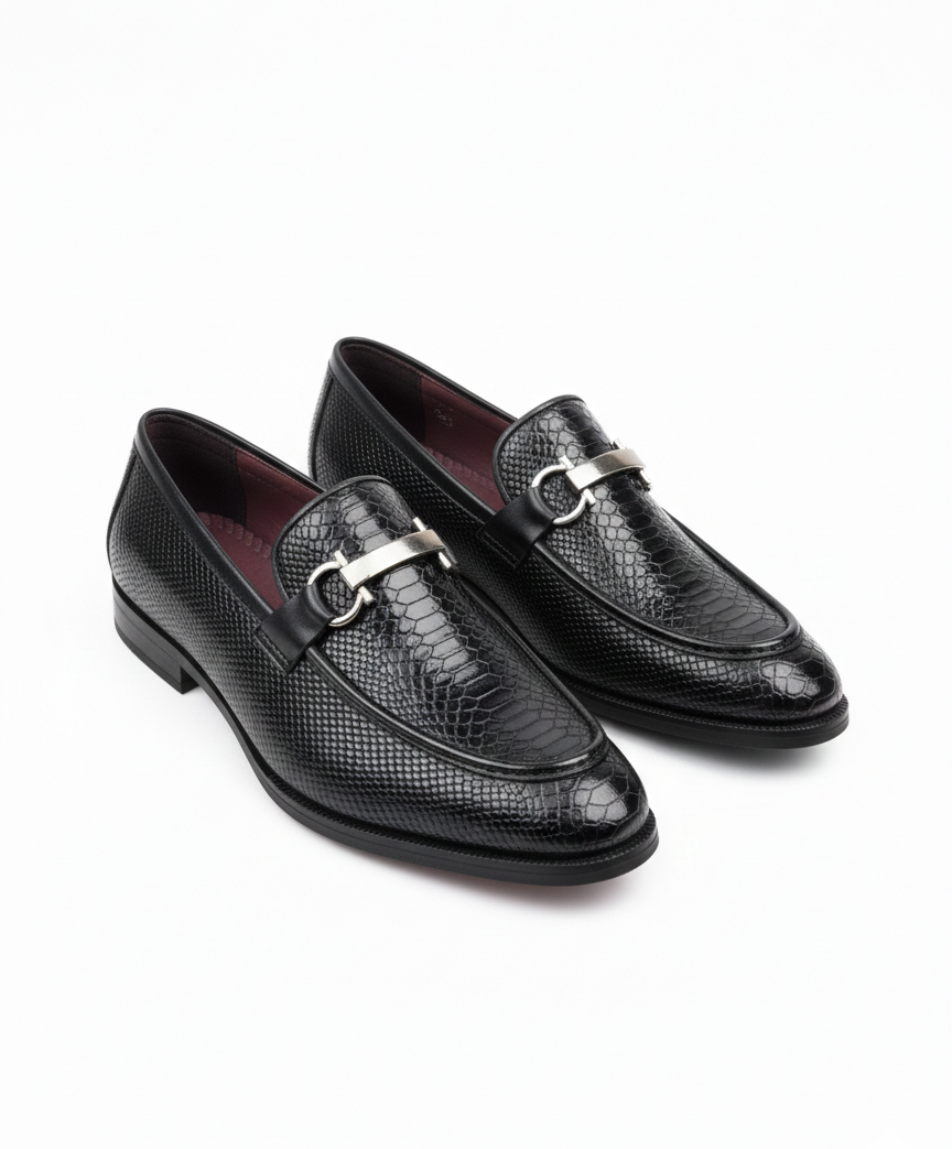 Premium Black Loafer shoes for Men by Maison Treasure