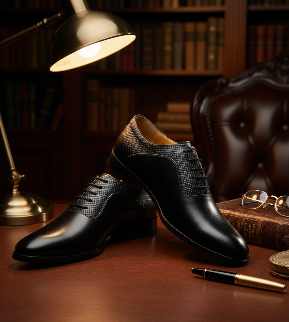Black Formal Shoe for Men- Maison Treasure - Image 3