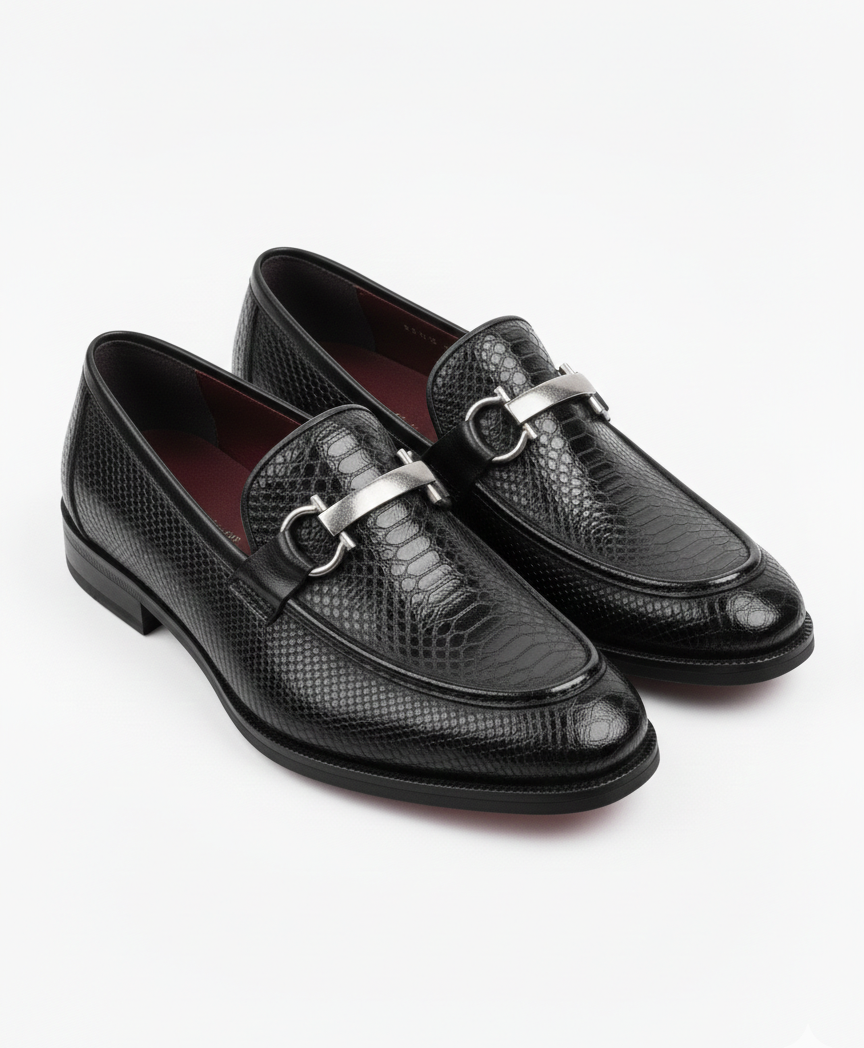 Premium Black Loafer shoes for Men by Maison Treasure